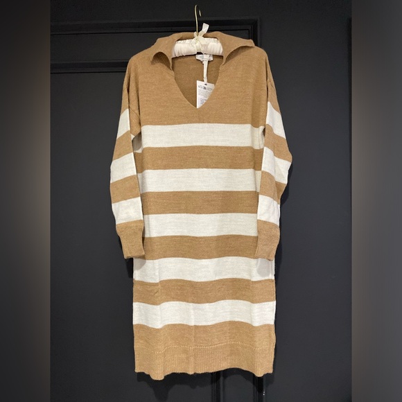 NWT•COCOGIO  Alpaca Wool Blend Midi sweeter dress Size L - Picture 1 of 16